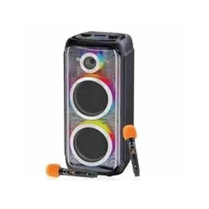 Portronics Iron Beats 5 Pro 180W Black Party Speaker with Dual Karaoke Mic, POR 2347
