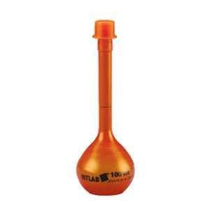 Tarsons 500ml Polymethylpentene Amber Volumetric Flask, 323160