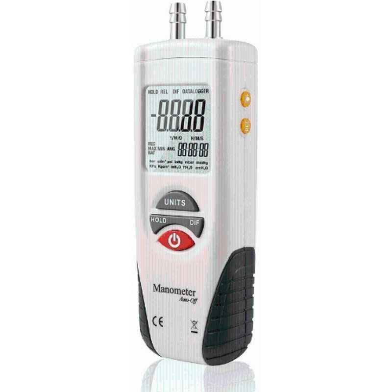 HSETIN HT-1890 Dual Port Digital Air Pressure & HVAC Gas Tester Manometer