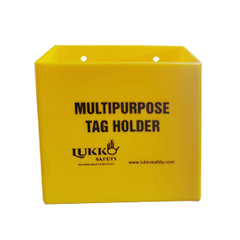 Lukko Safety Plastic Yellow Tag Holder, LS-T84