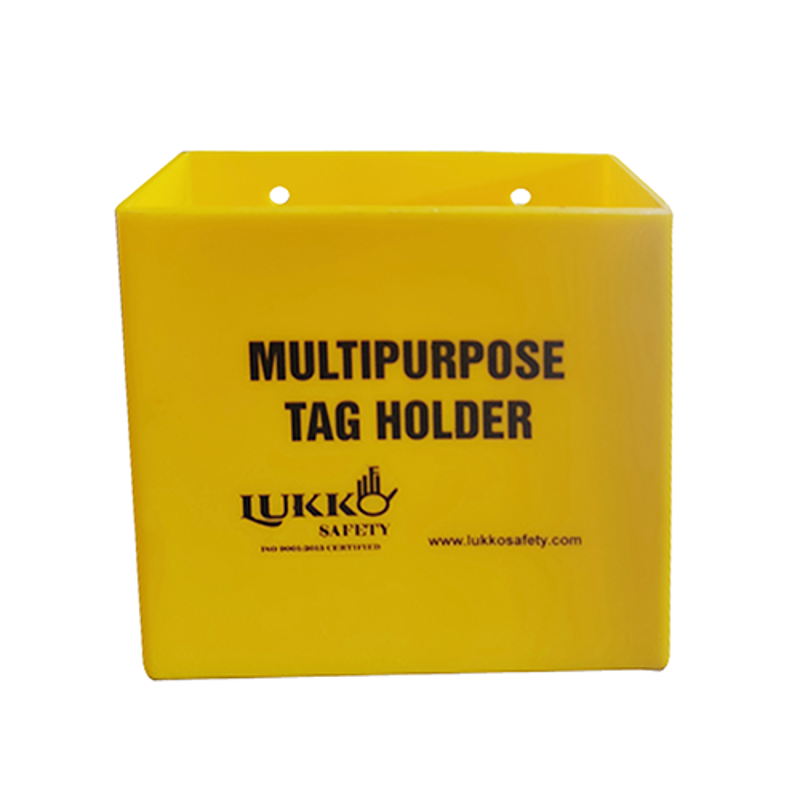 Lukko Safety Plastic Yellow Tag Holder, LS-T84