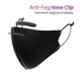 Arcatron 4 Pcs 4 Layer Polyester Black Washable & Reusable Face Mask Set, MK-ULTP-L-B4, Size: Large