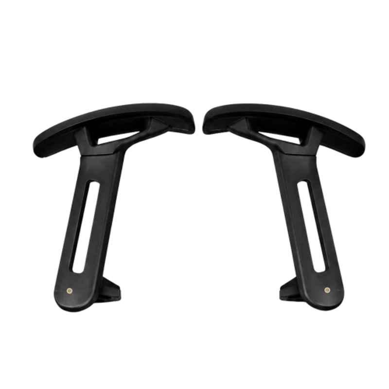 Woodberg 2 Pcs Plastic Black Armrest Set, SS-ARM-2024