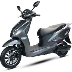 Amo Electric Bikes 25kmph 60V Lead Acid Grey Electric Scooter, Running Range: 70 km in 1 Charge, Feisty LA