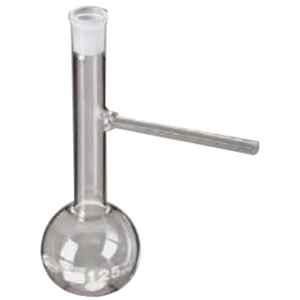 Glassco 125ml White Printing 3.3 Boro Glass Distillation Flask, 073.206.01 (Pack of 2)