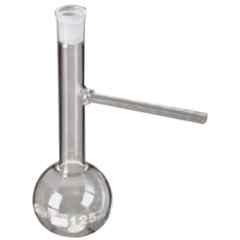 Glassco 125ml White Printing 3.3 Boro Glass Distillation Flask, 073.206.01 (Pack of 2)