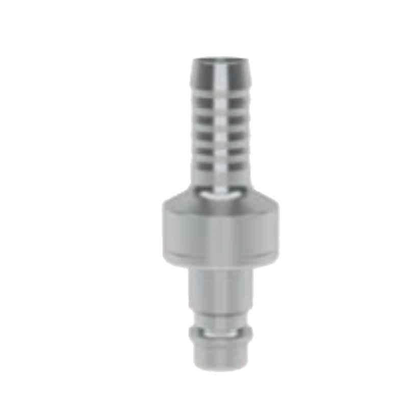 Ludecke ESN9SAB 9mm Single Shut Off Industrial Quick Plug with Hose Barb Connect Coupling