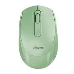 Foxin Flow 1600DPI 2.4 GHz Green Wireless Optical Mouse with Rechargeable Battery & Dual Connectivity for Laptop, MacBook & PC