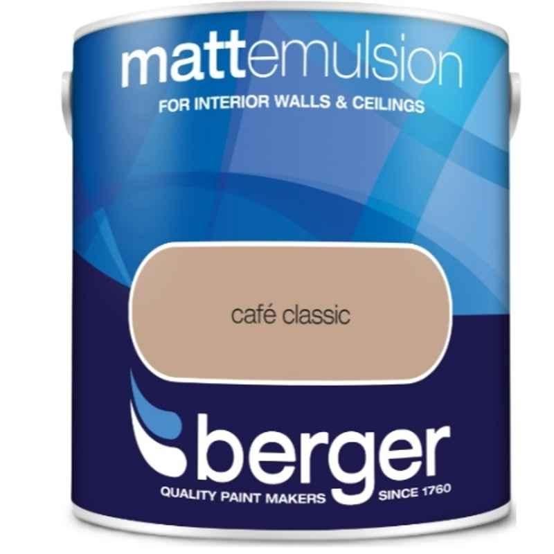 Berger 18 Litre Matt Acrylic Emulsion, RAL 9003