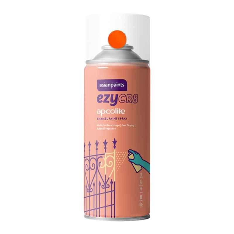 Asian Paints ezyCR8 200ml Deep Orange Apcolite Enamel Paint Spray Can, HPCA23823