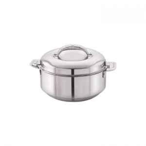 Cello Maxima 1350ml Stainless Steel Silver Casserole, 401CTES0018 (Pack of 5)