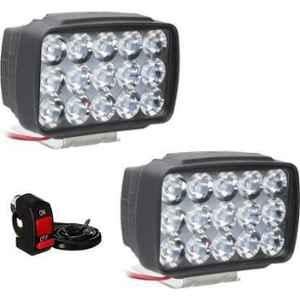 JBRIDERZ Bike 15 Led 15W Fog Lamp 2 Pcs Set With Switch For Tvs Max