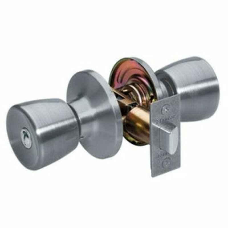 Master Lock 60-70mm Nickel Bed-Bath Door Knob, MLTUO0315