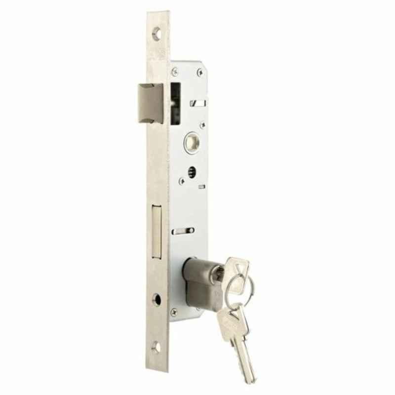 ACS 1.5 inch Silver Stainless Steel Door Lock Body, 258560CYL-LXL