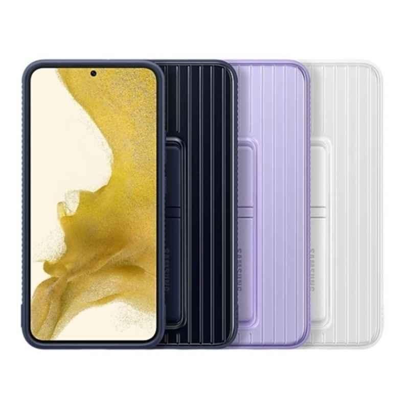 Samsung S22 Plus White Protective Standing Cover Case, EF-RS906