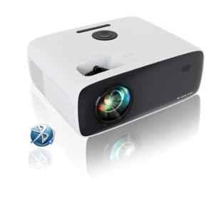 Egate K9 Pro 8400lm 250 inch Bluetooth White Projector for Home with 4K Support & Inbuilt Speakers, EO9022