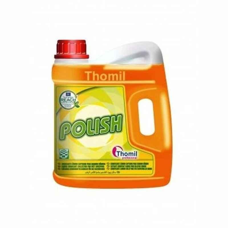 Thomil Polish Lubricant Collector for Wet Sweeping, Floral Scented, 4 L, Orange