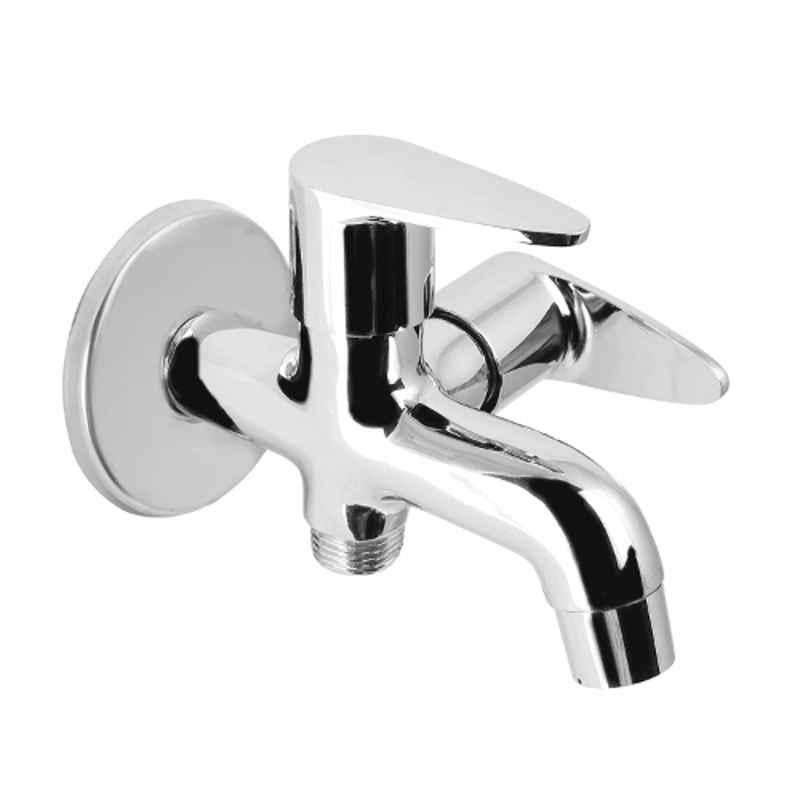 Marcoware Leaf Brass Chrome Finish 2 Way Long Nose Faucet Tap