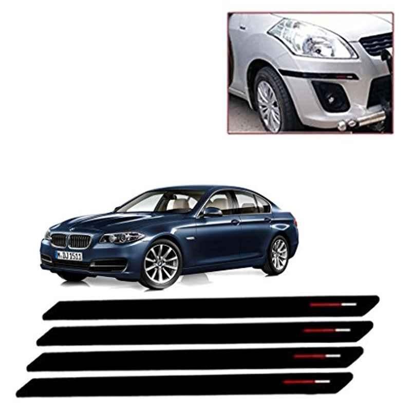 Kozdiko 4 Pcs Black & Red Bumper Protector Set for BMW 5 Series