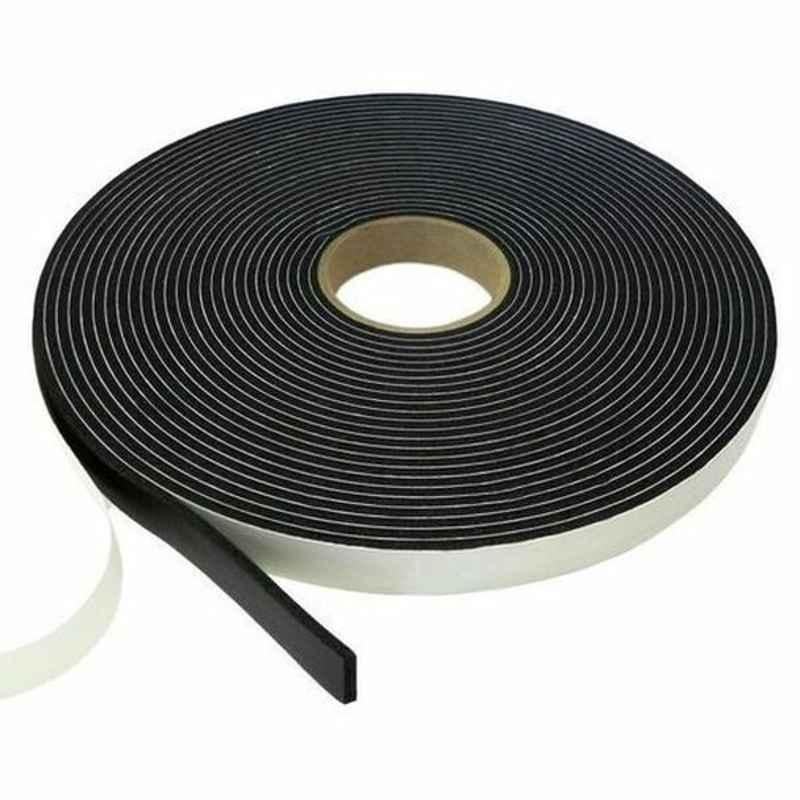 Single Sided Foam Tape, 6 mm, 24 mmx7.5 m, Black
