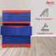 Supreme Fusion-DR-3 Plastic Coke Red & Blue Multipurpose Chester with 3 Sliding Drawers, FusionDR3-RB