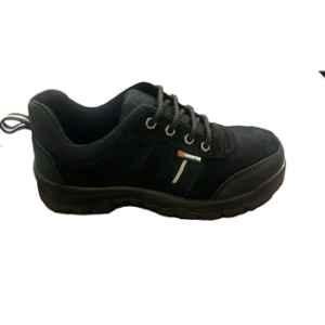 Tungsten Safety Hill 6000-Black PU Sole Suede Leather Steel Toe Safety Shoes