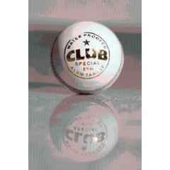 KHX Enterprises CLUB LEATHER BALL WHITE Cricket Leather Ball (Standard White)