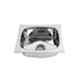 Renvox 18x16x9cm Stainless Steel Glossy Finish Kitchen Sink with Coupling & Pipe