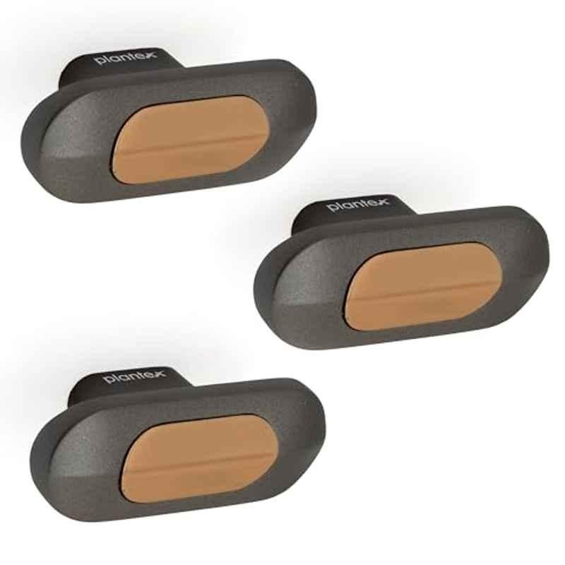 Plantex Knobs for Drawer/Drawer Knobs/Oval Knob for Cabinets/Drawer Handle/Pull-Push Knob for Kitchen/Bedroom Drawers (Pack of 3) SH-432, Rose Gold & Grey