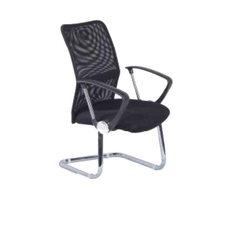 Smart Office Furniture 406-3 Mesh & Fabric Visitor Chair, 406V