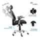 Da Urban Metrix Black High Back Revolving Office Chair