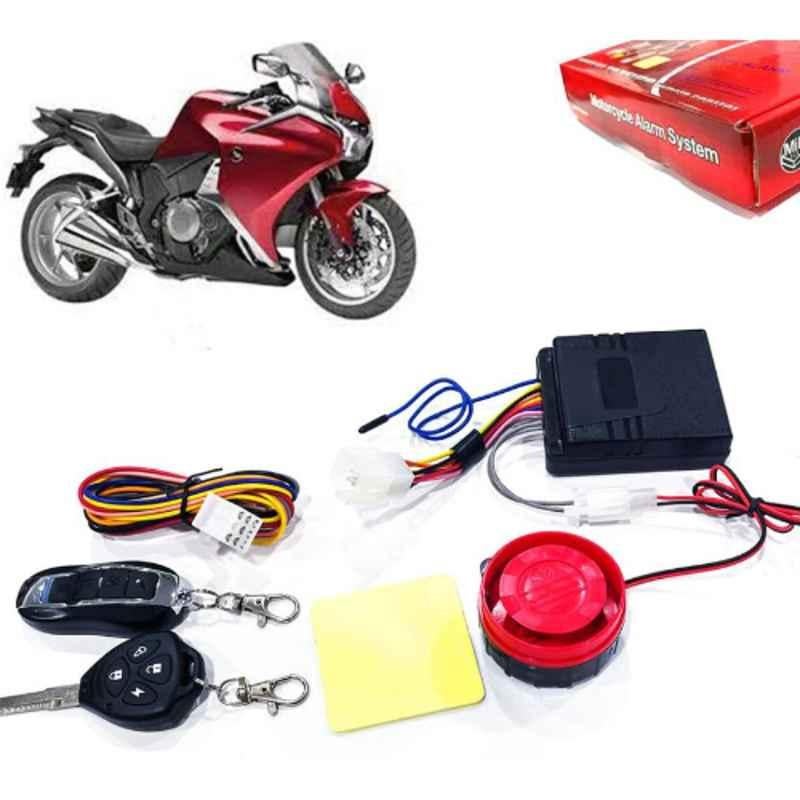 Auto Pearl 12V Black Two-Way Anti Theft Motorcycle Alarm Kit with 2 Pcs Remote for VFR 1200F