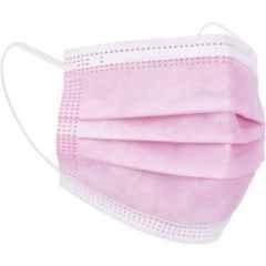 Wellstar 3 Layer Disposable & Reusable Non Woven Pink Surgical Mask with Nose Pin & Melt Blown Fabric, COURFUL MASK-64 (Pack of 100)