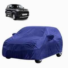 Aarex Auto Polyester Blue Car Cover with Mirror Pocket, Soft Cotton Magic Triple Stitch, Adjustable Buckle, UV & Dust Proof for Maruti Suzuki S-Presso 2015-2026 Model, SW-2-Blue