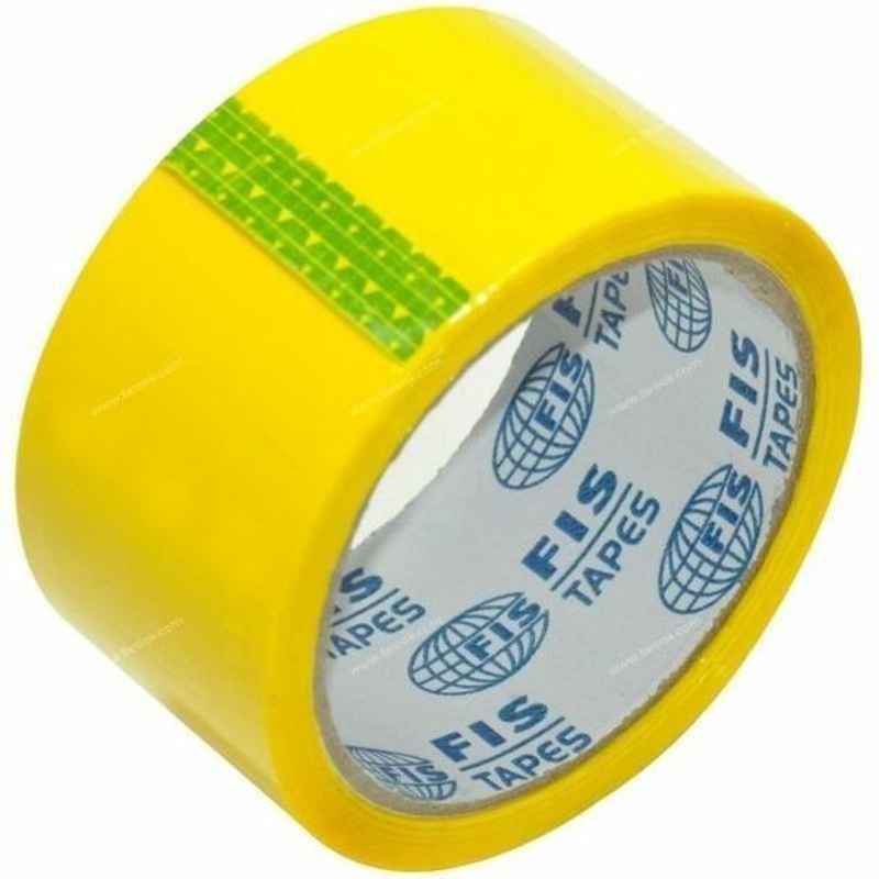 FIS Colored Tape, FSTA2X45YL, 2  inchx45 Yard, Yellow