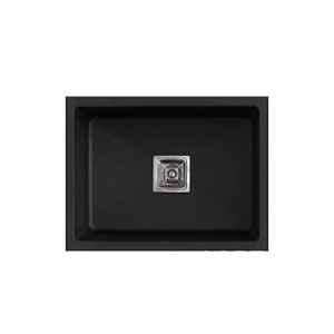 Crocodile CR-SB01 18x16x10 inch Stainless Steel Black Single Bowl Kitchen Sink