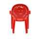 Italica Polypropylene Red Baby Arm Chair, 9623