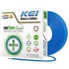 KEI 1.5 Sqmm 90m 1 Core Conflame Green Plus FRLSH Cooper Blue House Wire for Domestic & Industrial Electrical Wiring