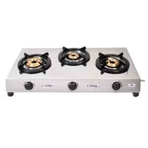 Three Burner Glass Top Stoves - Glass Cook Top Pearl Digital Gas Stove SU-3B-355  Manufacturer from New Delhi