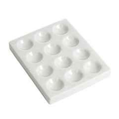 ELECOPTO 12 Hole Porcelain Spotting Plate