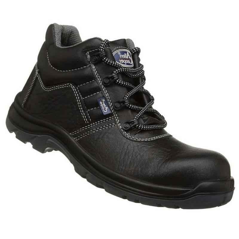 Allen Cooper AC-1266 Electric Shock Resistant Black Work Safety Shoes, Size: 9
