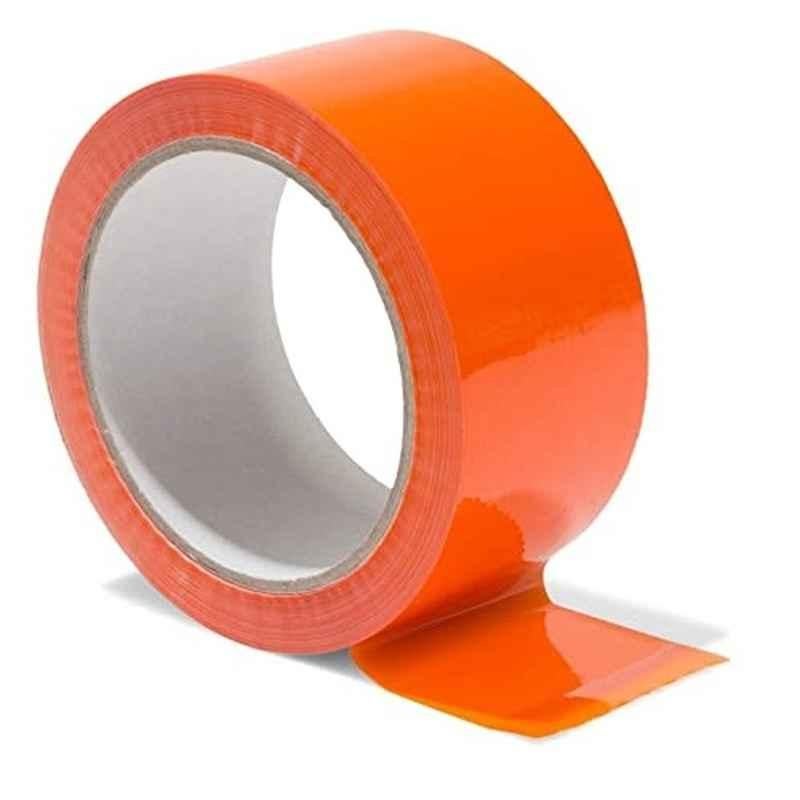 Apac Coloured BOPP Tape, 48 mmx1000 Yards, Orange, 3 Rolls/Pack