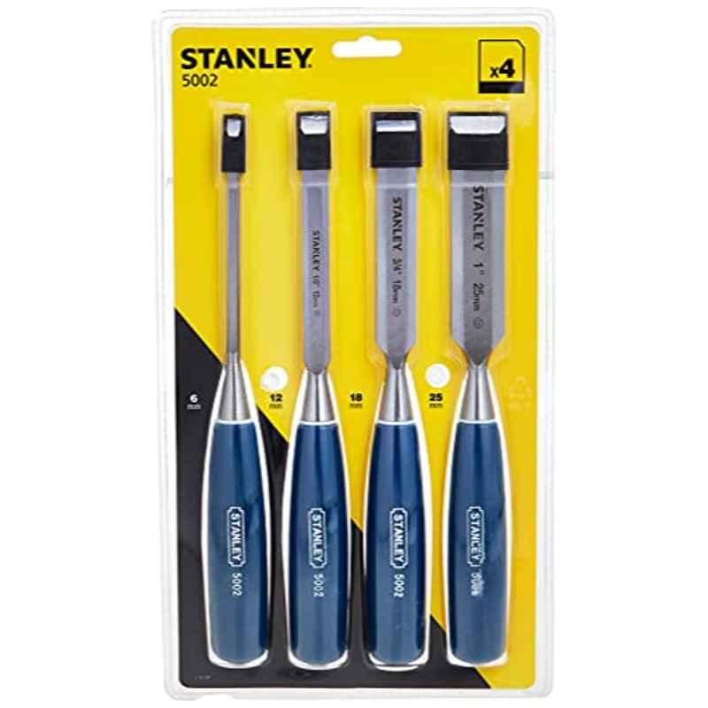 Stanley 4Pcs Steel Blade Chisel Set, 0-16-129