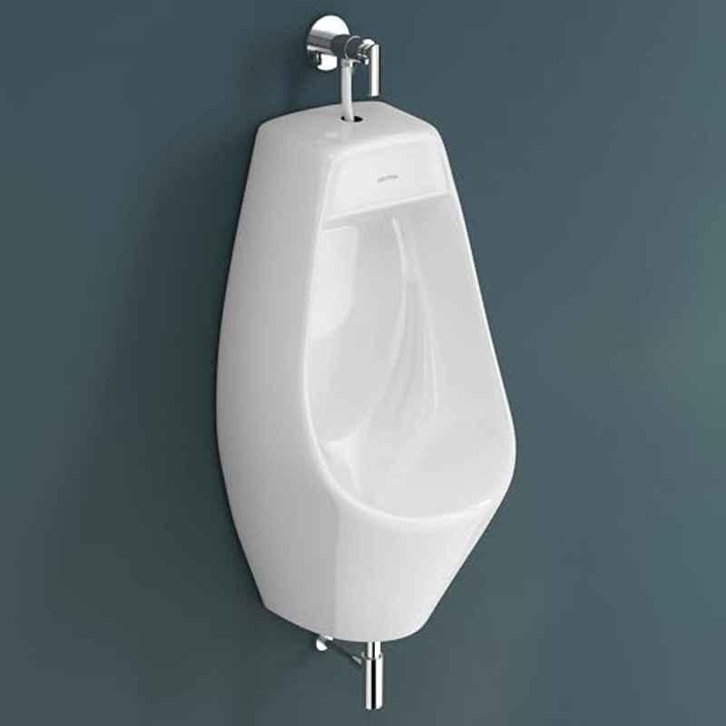Plantex Unique Ceramic White Pemium Wall Mounted Large Urinal Pot for Washroom, APS-1064