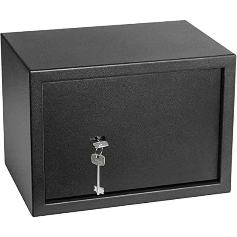 Rubik Alloy Steel & Metal Black Safe Box with Key
