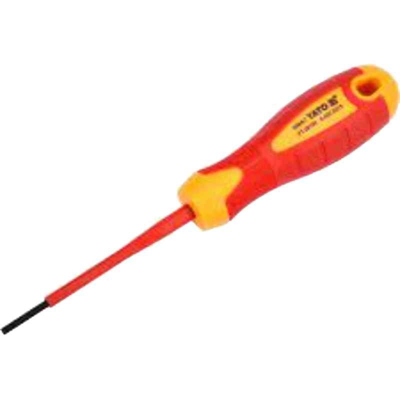 Yato 2.5x75mm VDE-1000V Insulated Slotted Screwdriver, YT-28150