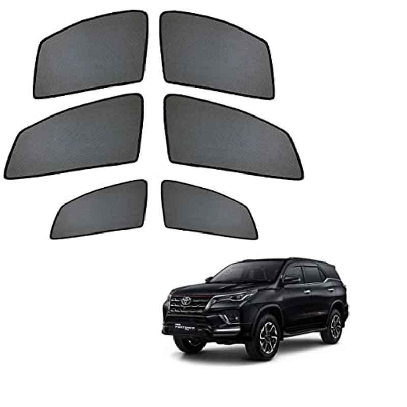 Kozdiko 6 Pcs Car Half Magnetic Sunshade Curtain Set for Toyota New Fortuner 2021