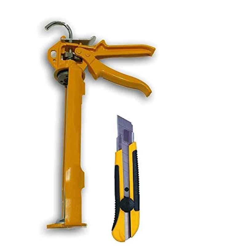 Krost Silicon Sealant Caulking Gun (9-Inch) With Knife Cutter
