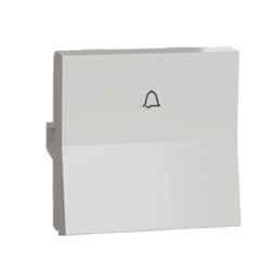 Schneider Electric Unica Pure 6A 2 Module Polar White Bellpress, UNS6BP2M_WE (Pack of 10)