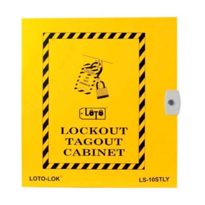 LOTO-LOK 600x550x250mm Steel Yellow Lockout Station, LS-10STLY